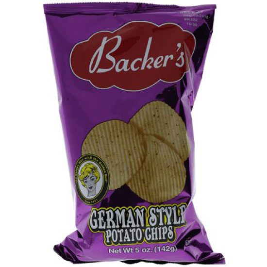 A bag of german style potato chips.